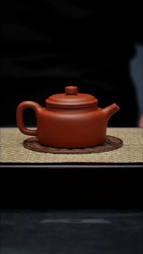 茶壶紫砂微瑕100朱泥德钟