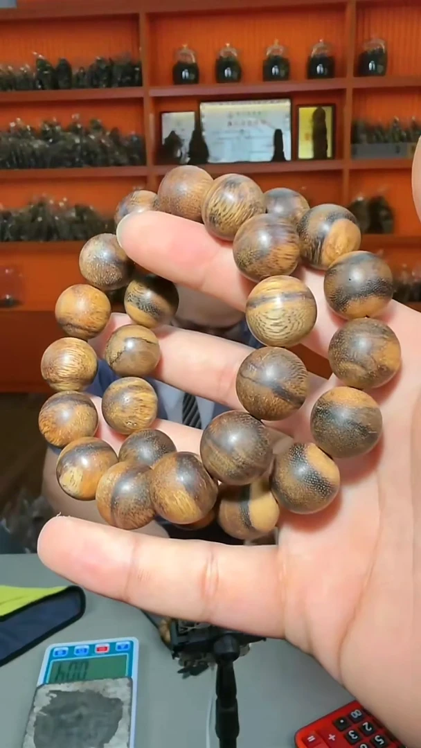 沉香手串70号花珠沉水43g1.7多样性发一