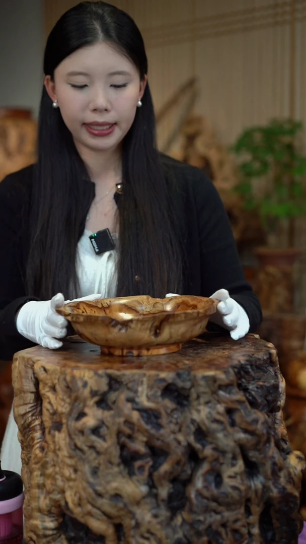 枣木雷击枣木果盘