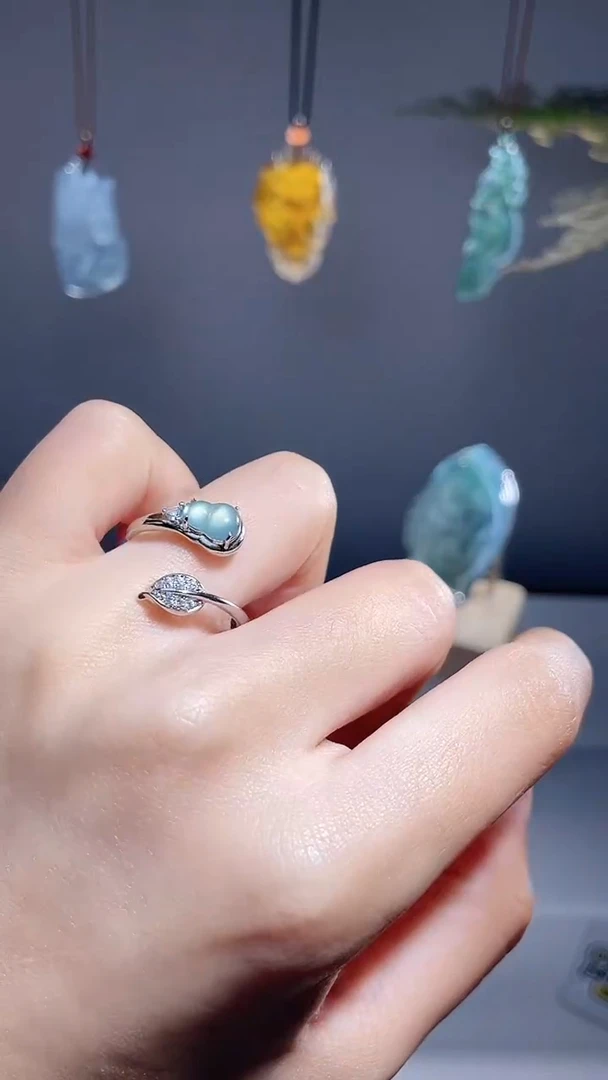 颈饰未镶嵌翡翠戒指