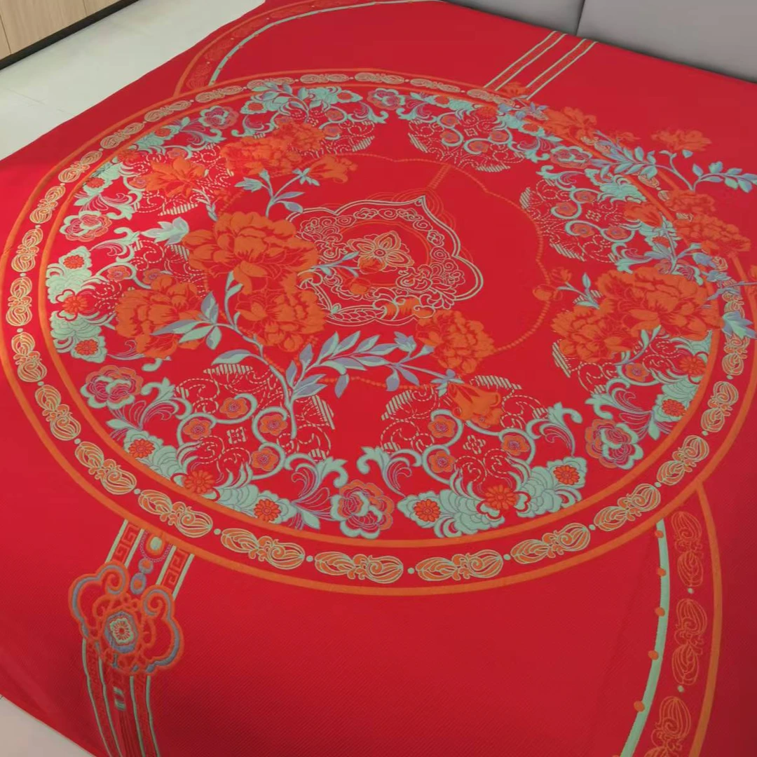 【富锦春色】双面亲肤加厚多功能纱布盖毯--230*250