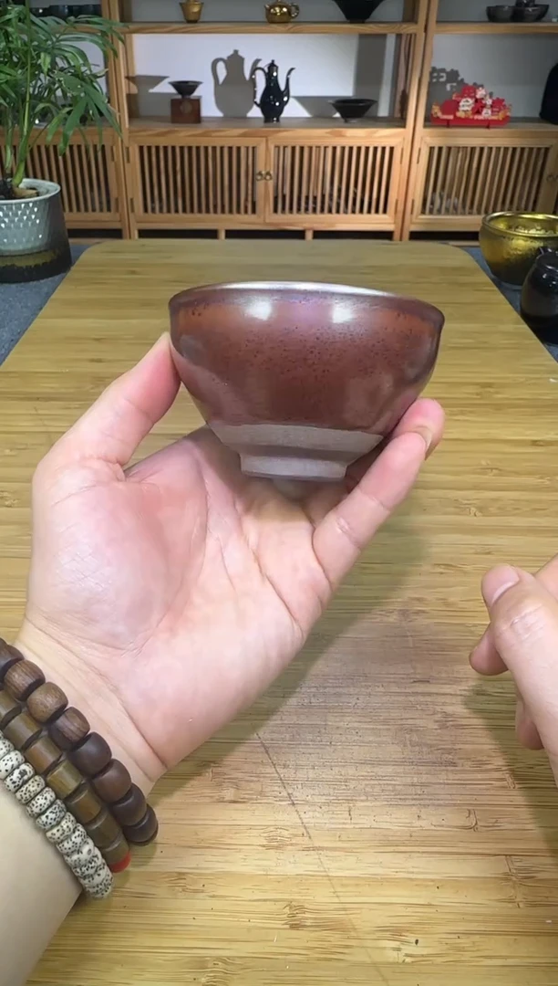 茶盏茶盏8888888柴烧束口铁锈福利