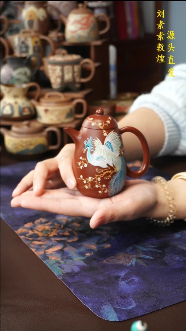 宜兴朱泥龙蛋150ML半手工