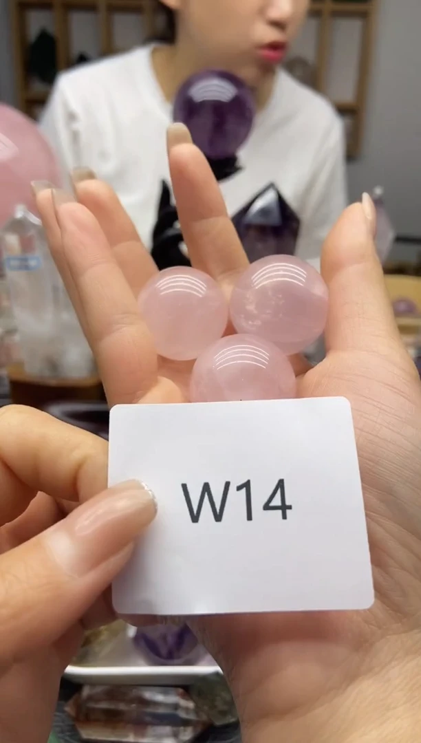 水晶珠宝半成品未镶嵌三个一组w14