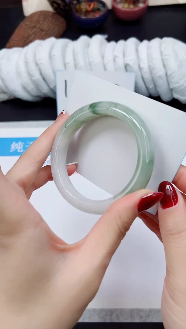 未镶嵌手镯石英质玉A43-55`56`57