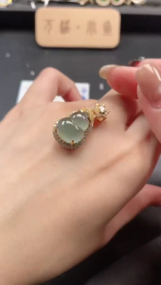 银S925镶嵌戒指翡翠51511