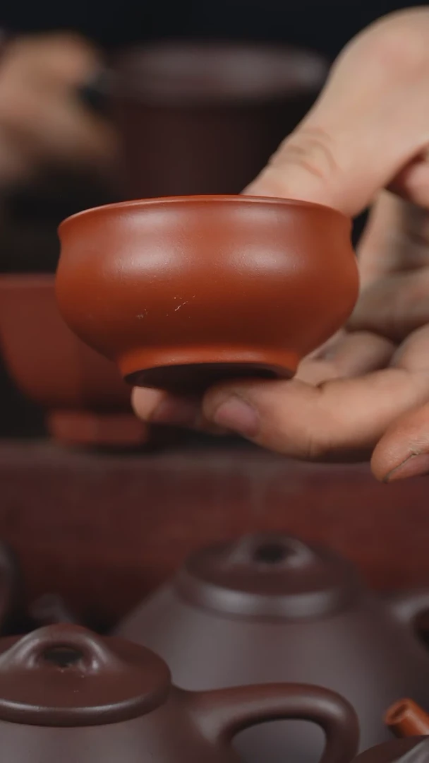 【闪购商品】紫砂茶壶50cc朱泥贵妃杯