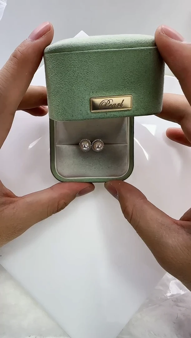 【闪购商品】海水珍珠DA银S925镶嵌a577 ak耳环7