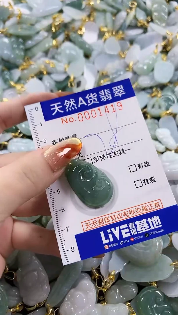 颈饰未镶嵌翡翠天然A货翡翠