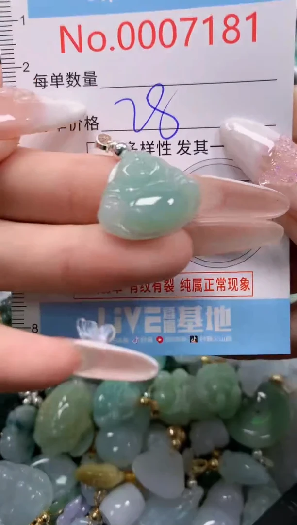 翡翠未镶嵌颈饰7181