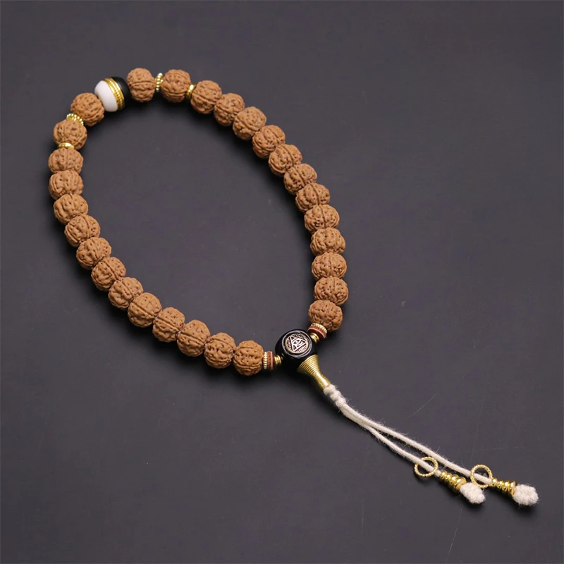 S1108-1老树王搭配款金刚菩提单圈文玩手串