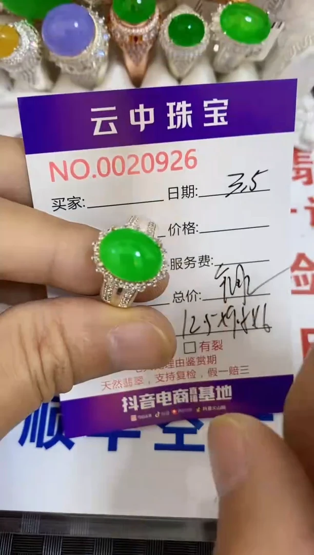 【闪购商品】翡翠戒指未镶嵌/09260000