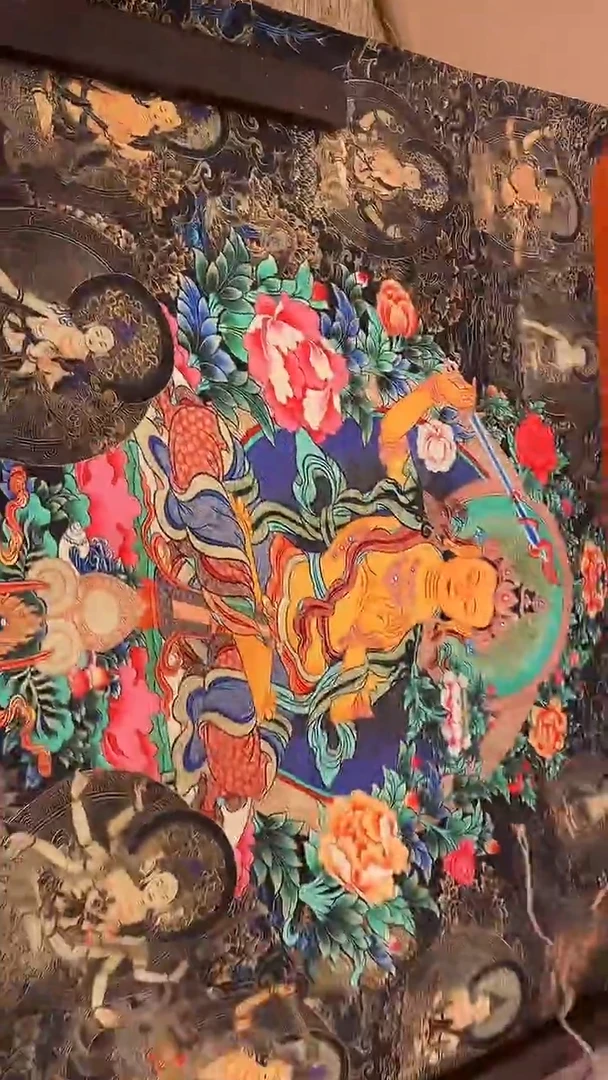 装裱画精美唐卡tk16012