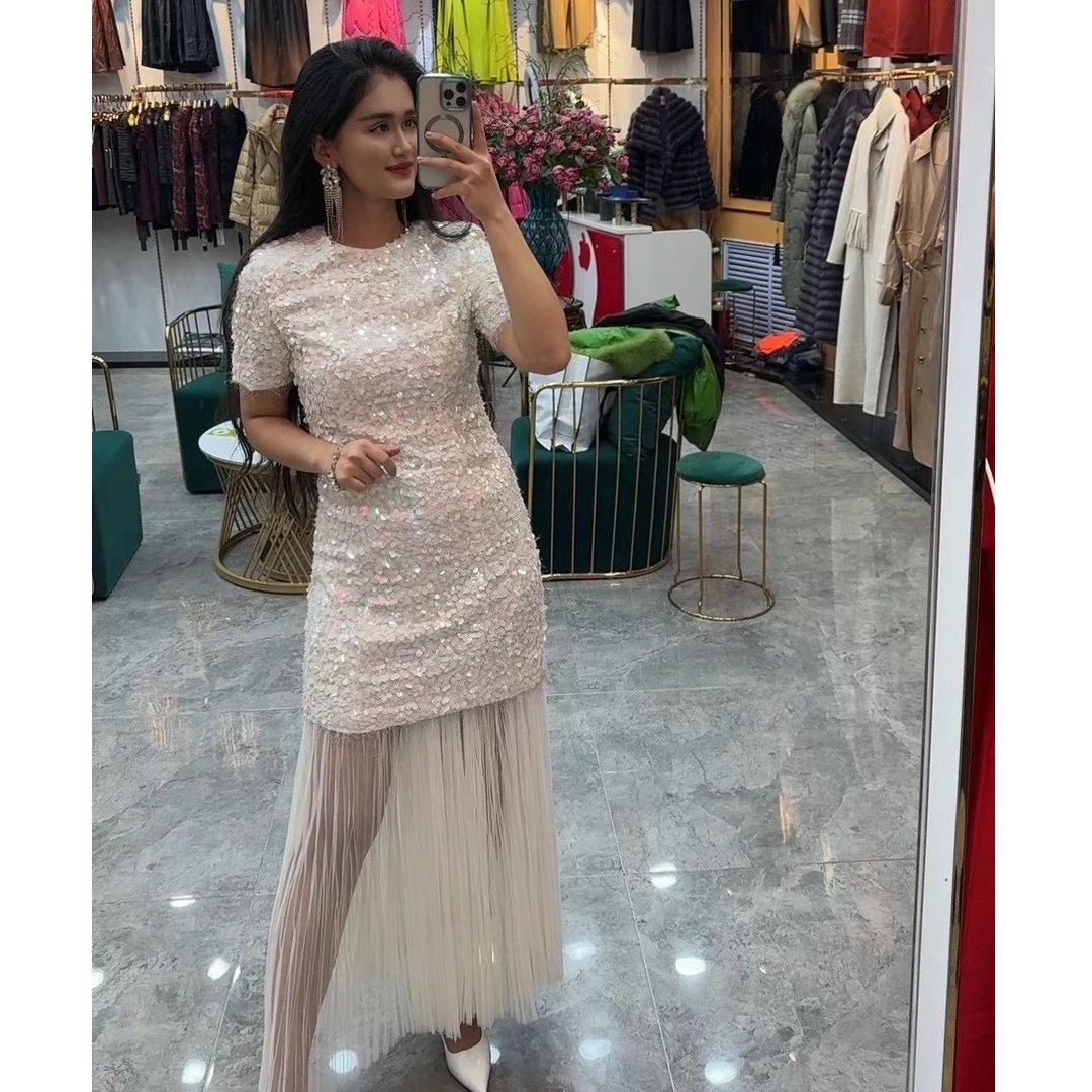 轻奢气质显瘦连衣裙优雅长款夏季百搭