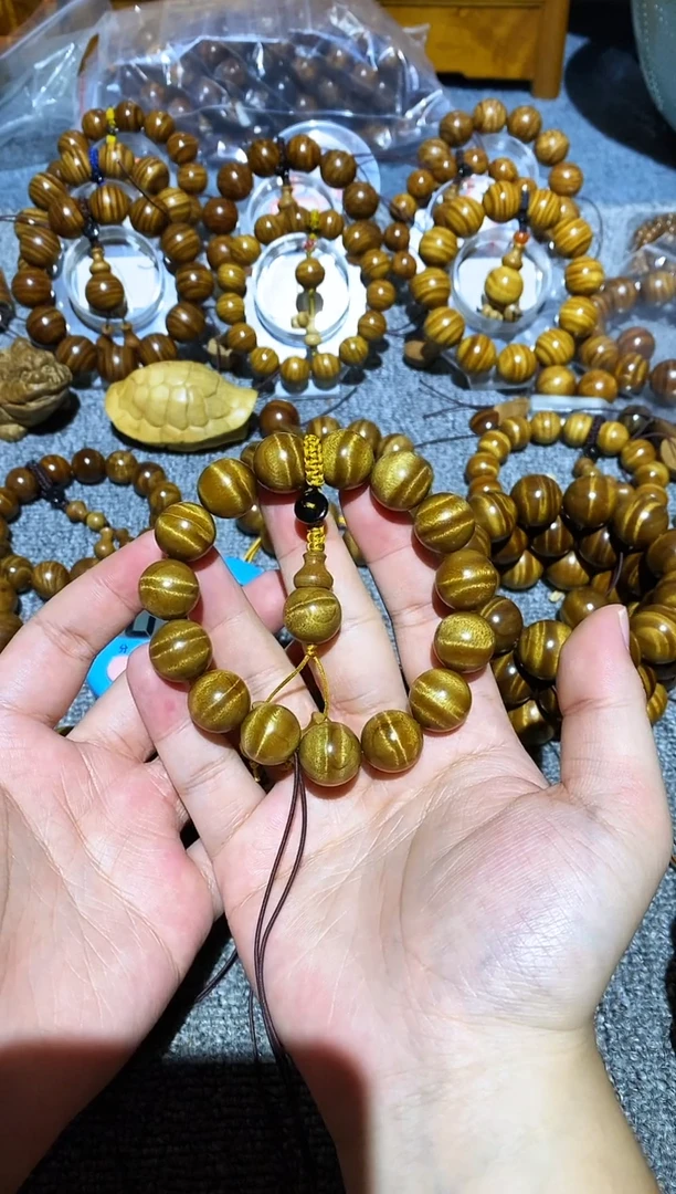 手串/手链楠木（金丝楠）用****5小叶桢楠水波纹1.5手串