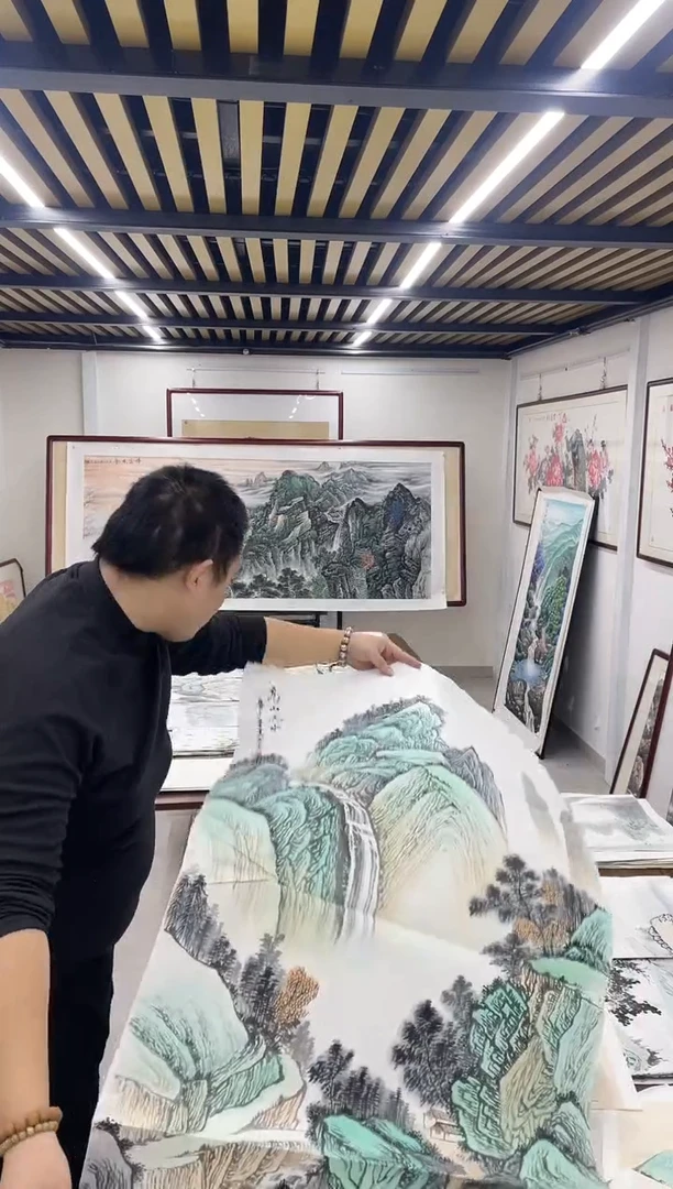 国画融易专属链接-高山流水中堂