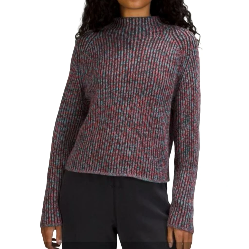 lululemon/露露乐蒙 Cotton-Cashmere Blend MockNeck女士毛衣