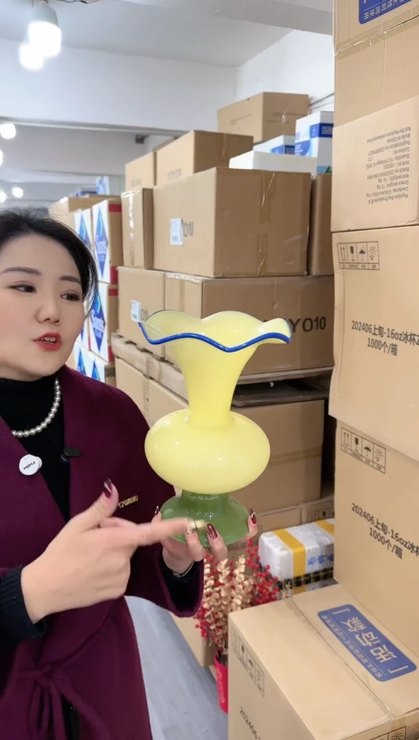 【闪购商品】琉璃椿野花器-qw-早22