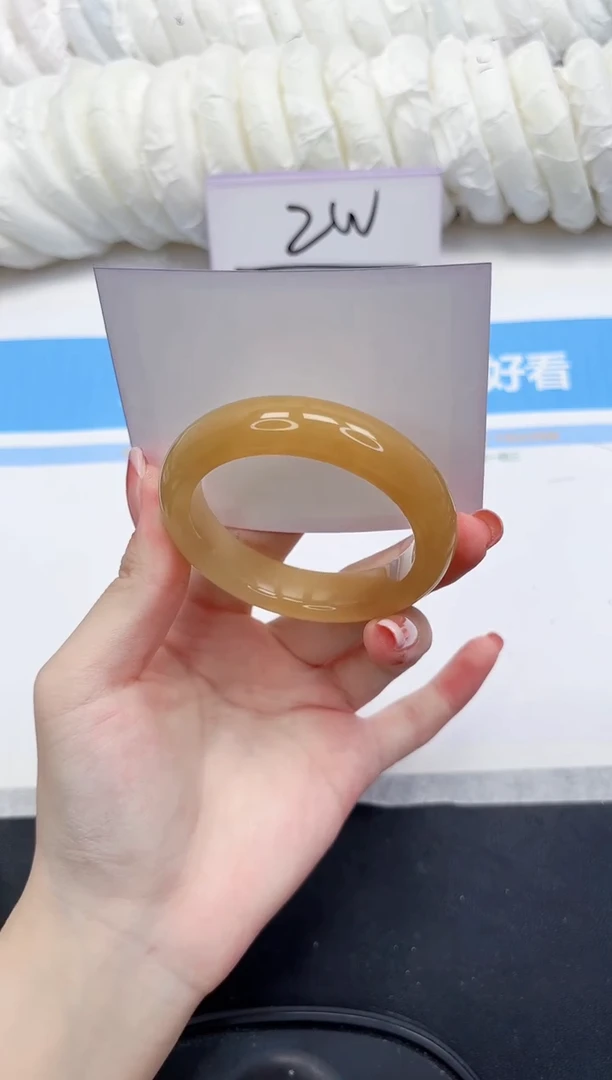 未镶嵌手镯石英质玉119-53-送女友
