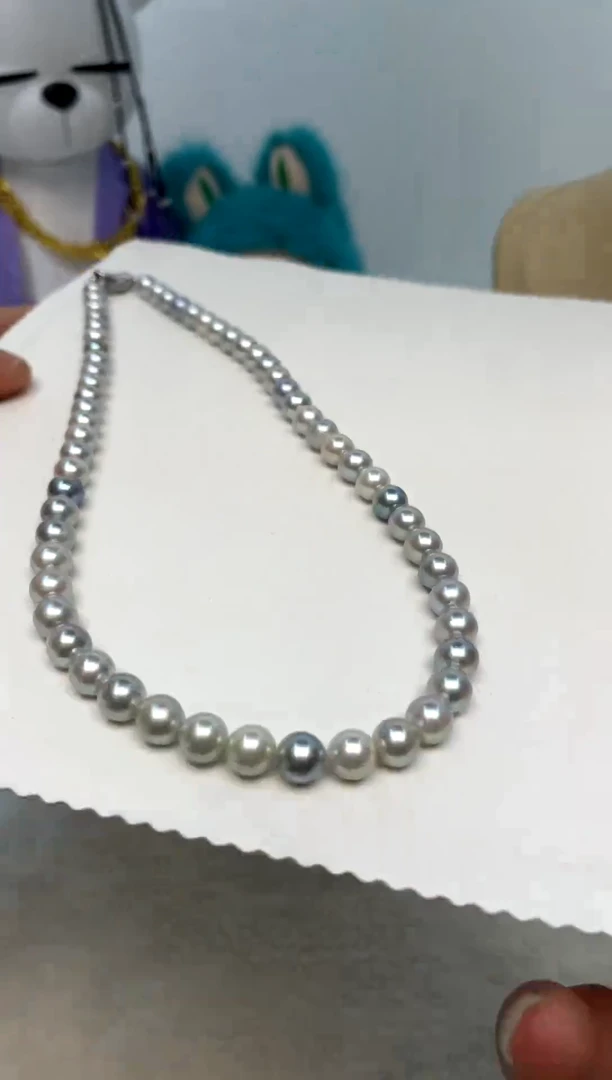 颈饰银S925镶嵌海水珍珠6.5-7