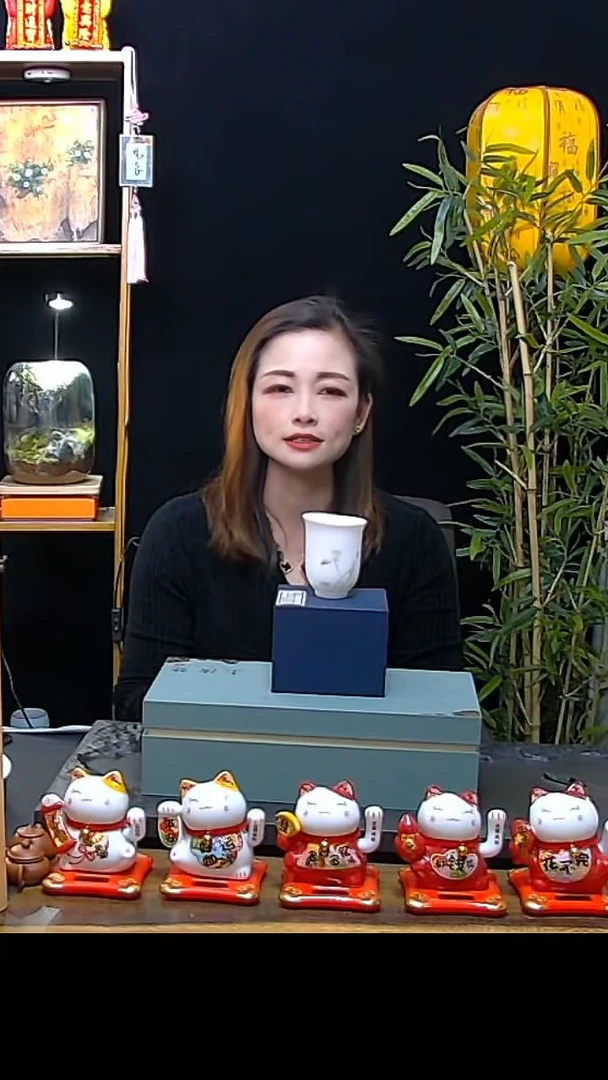 【闪购商品】主人杯羊脂玉瓷荷花主人杯礼盒装