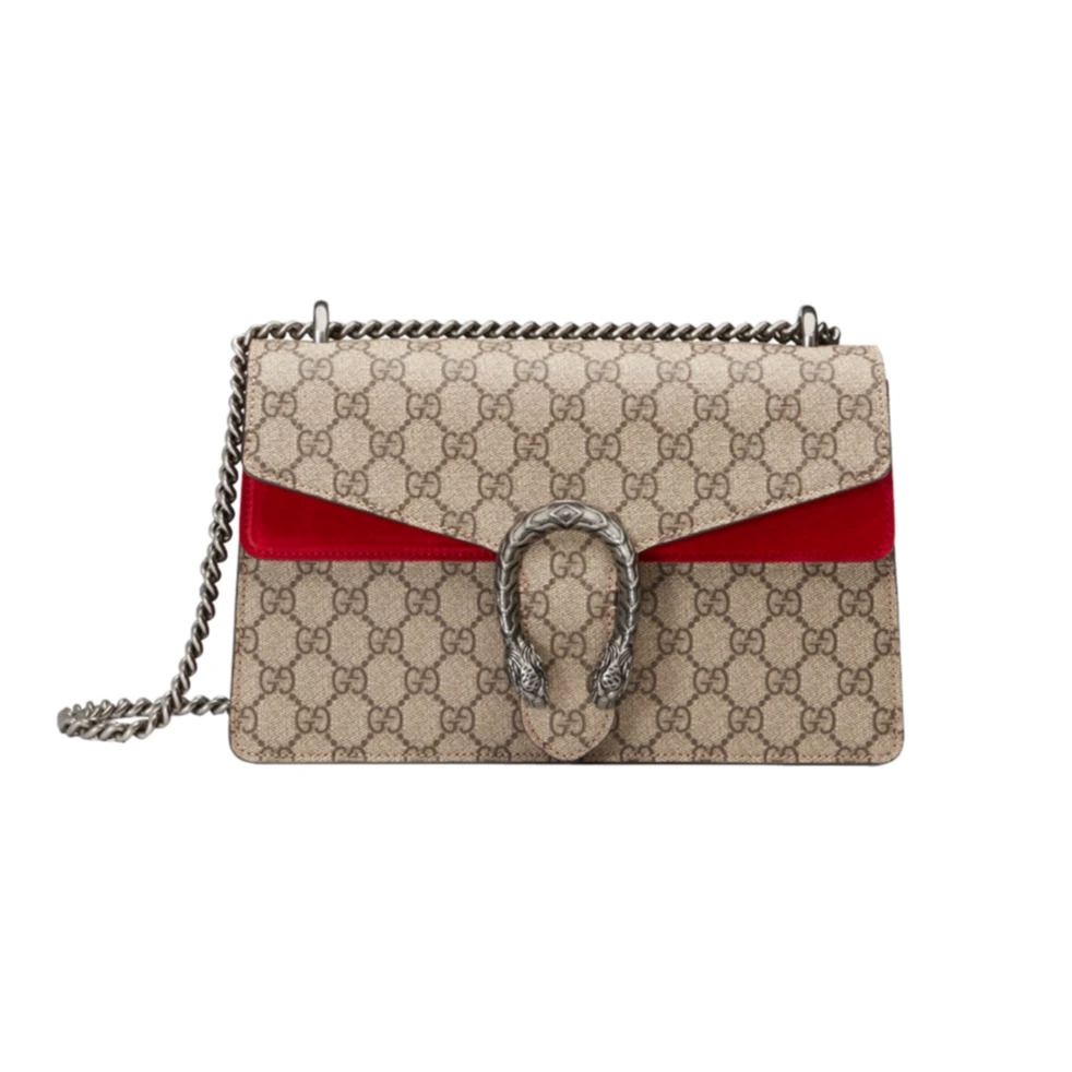 99新 GUCCI/古驰 酒神红拼款 中号28cm【原盒】