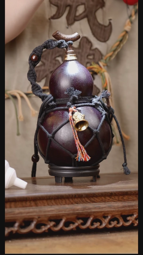 177号精品天然大漆酒葫芦一物一拍~*