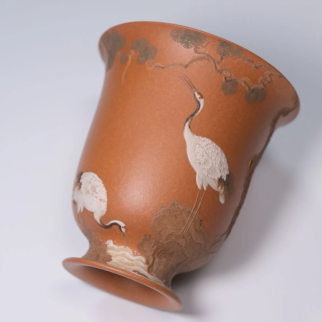 静心【瑞兽】梅林归鹤 黄降坡 170cc精品高端主人杯