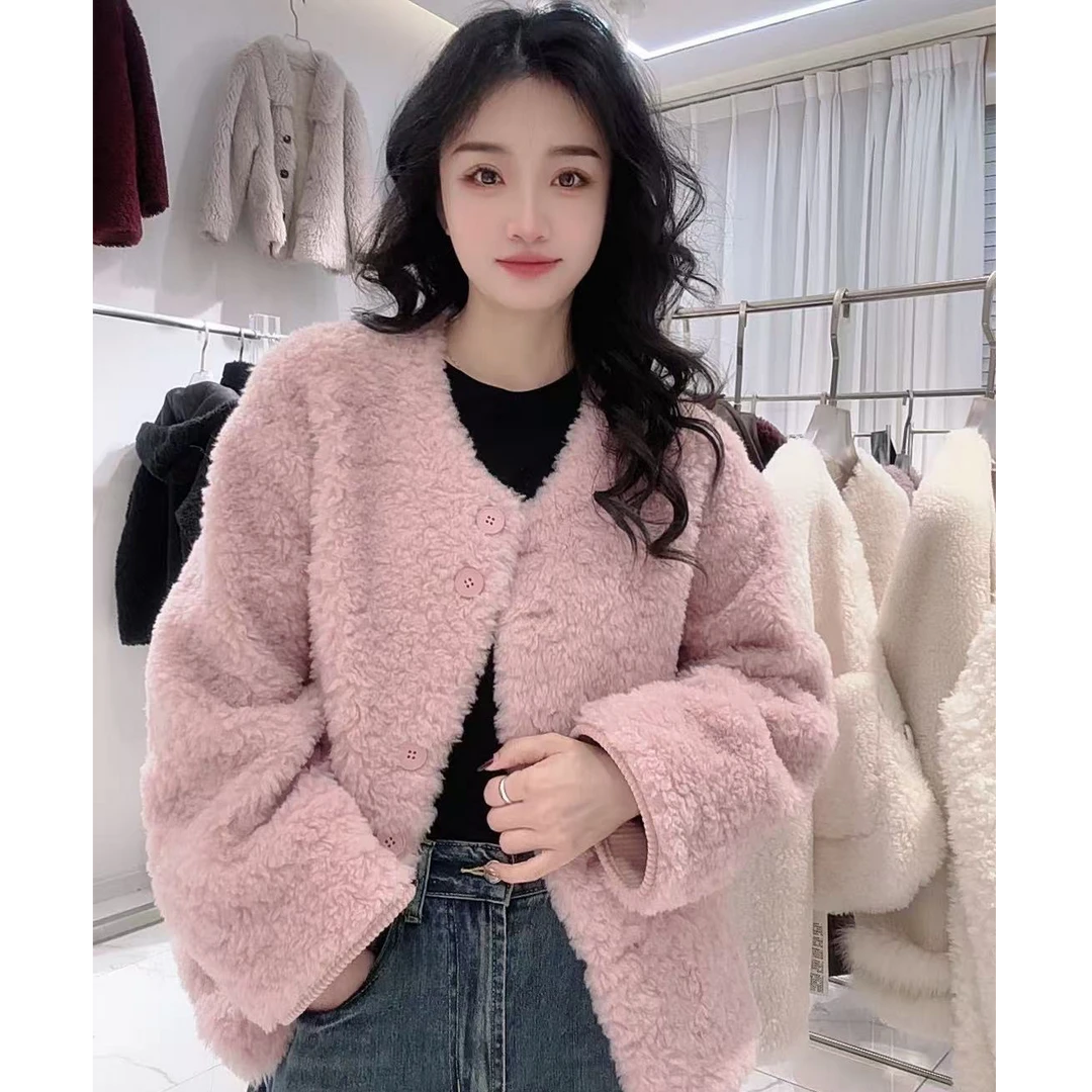 H.HSHIJIA米拉系简约2025-绵羊毛100%圆领轻奢风显痩时装款