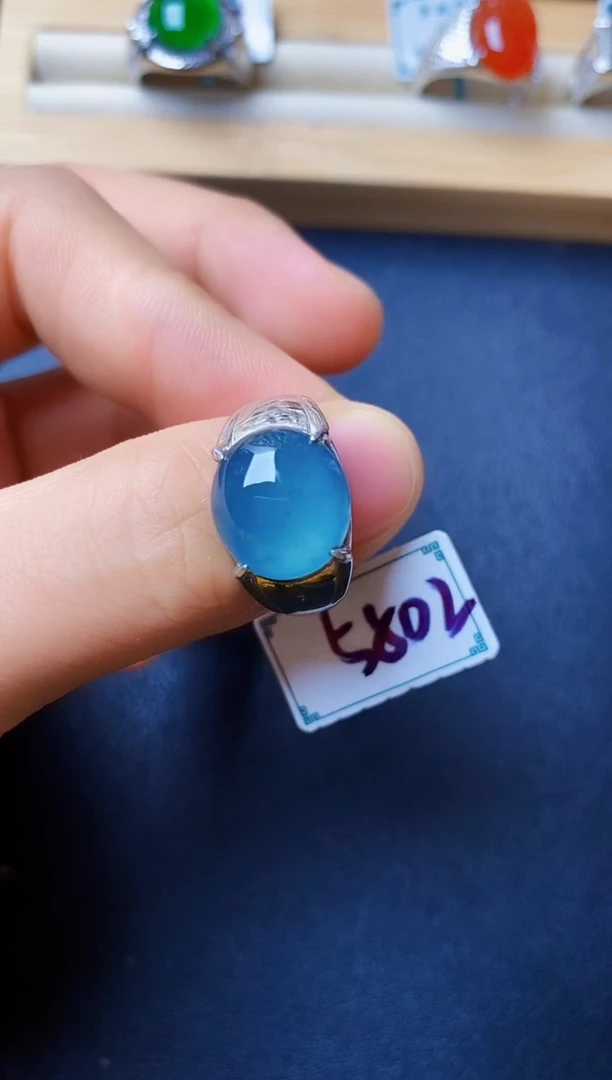 银S925镶嵌戒指翡翠2222222