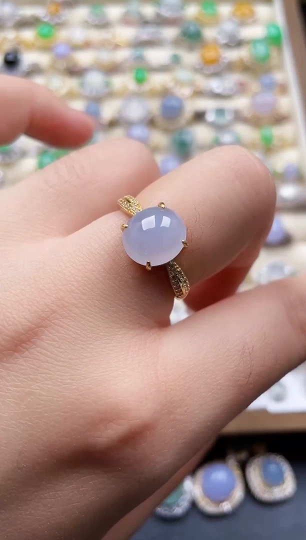 银S925镶嵌戒指翡翠31