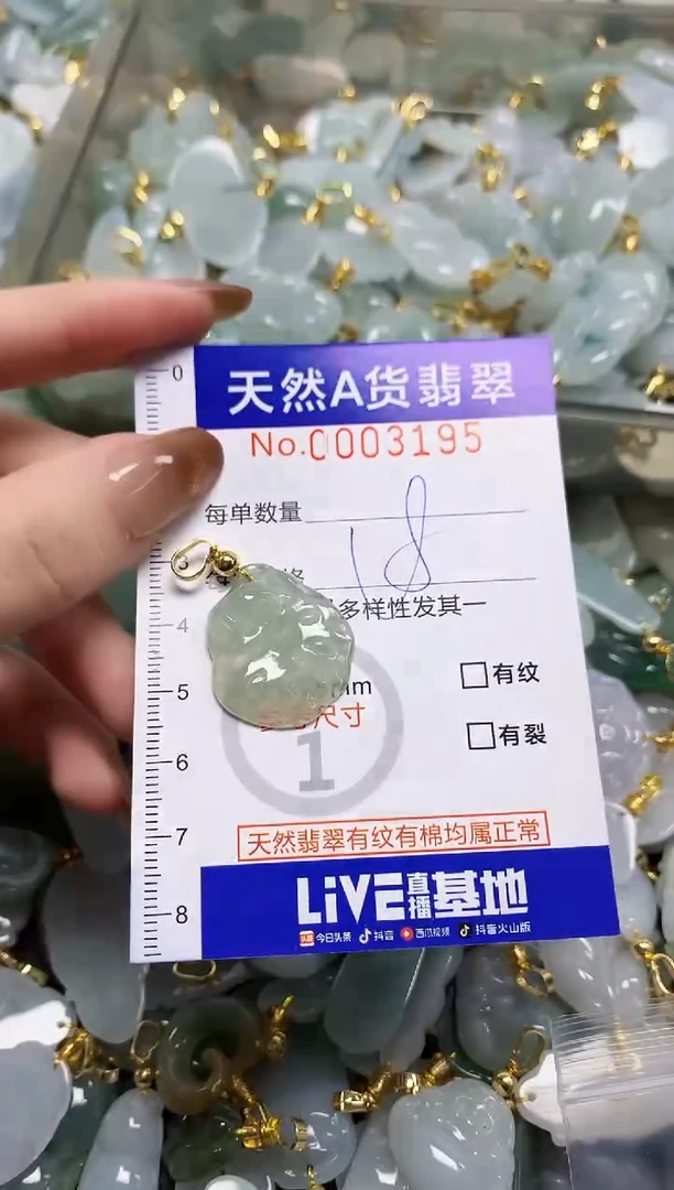 颈饰未镶嵌翡翠天然A货翡翠