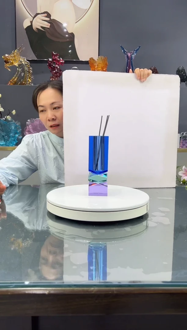 手工艺品琉璃 水晶琉璃花瓶1个