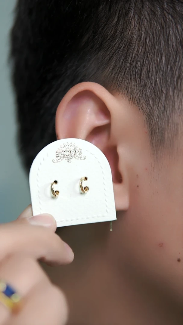 合金合金无车花6mm耳骨扣