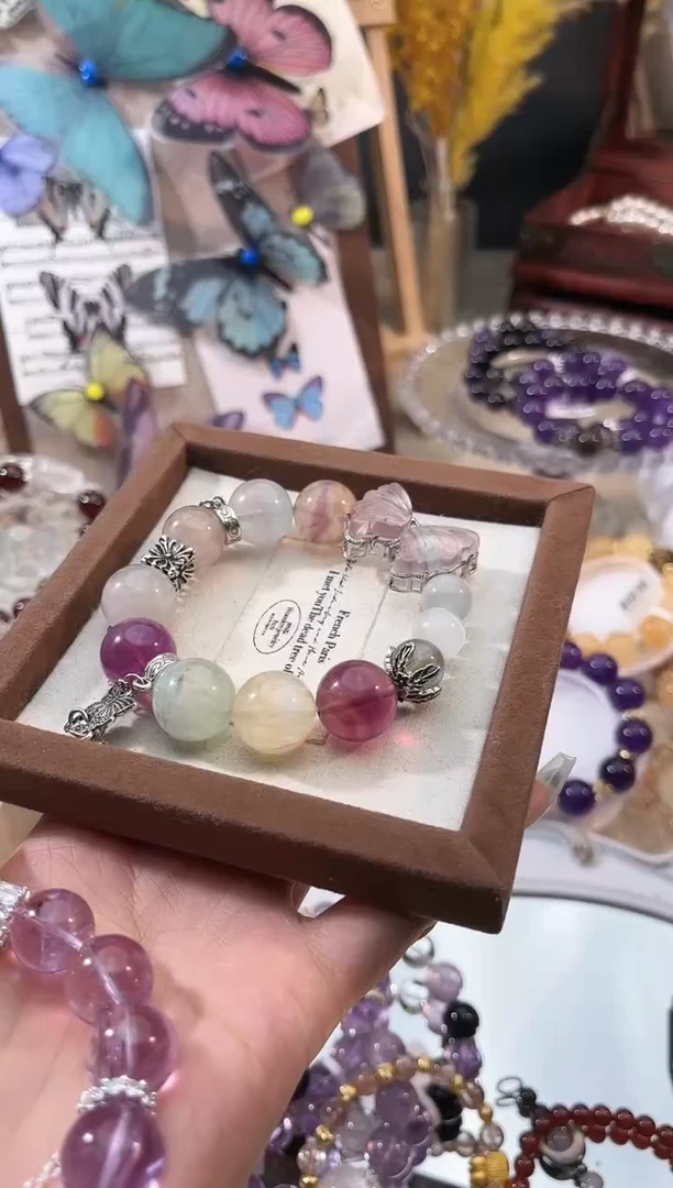 【闪购商品】水晶手链未镶嵌多样性发货颜色微差发其一