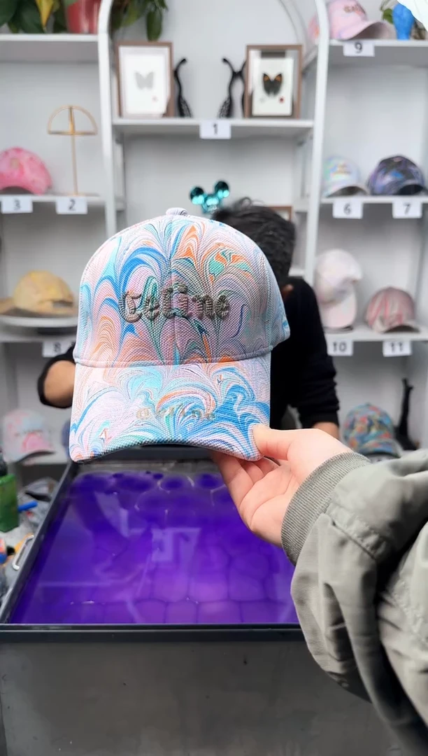 纯棉经典纹路水拓 帽