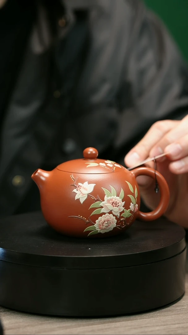 茶壶紫砂船****水H2339赵翠虹堆绘西施