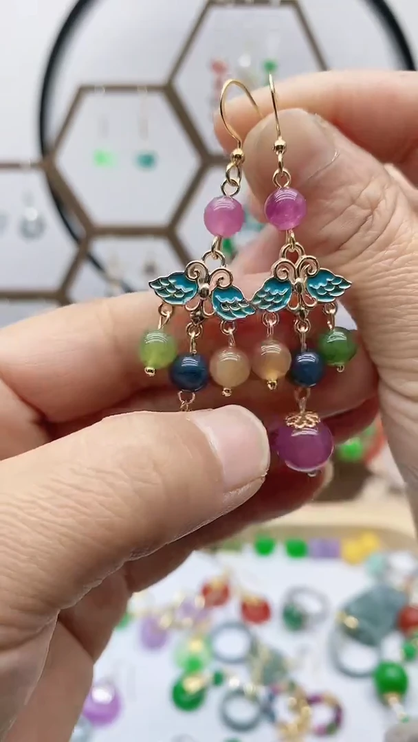 未镶嵌耳饰碧玺56