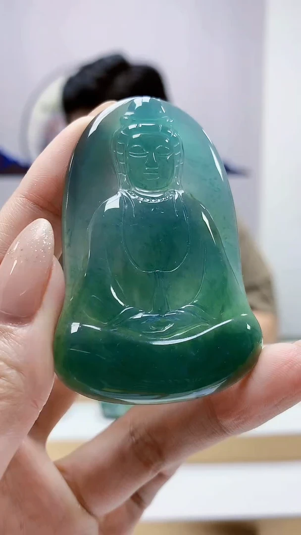未镶嵌定制翡翠4917MM-毛货挂件46