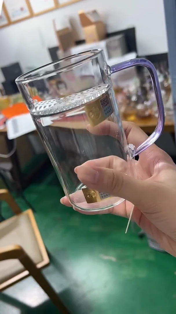 晶彩清简杯（浅紫）加高月牙款