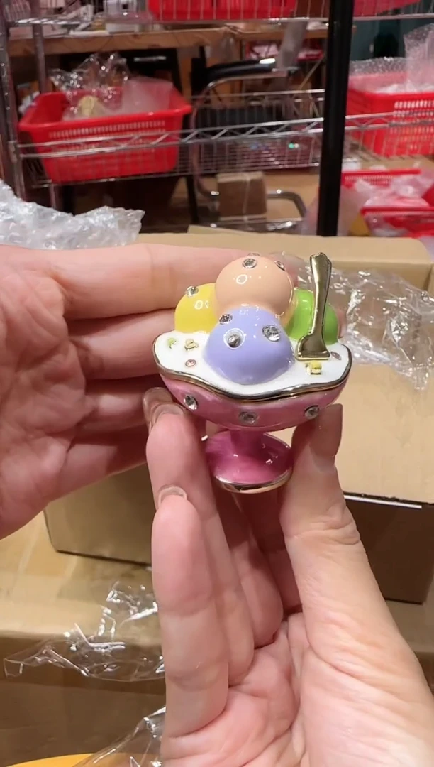 【闪购商品】茶宠珐琅首饰盒摆件AD101