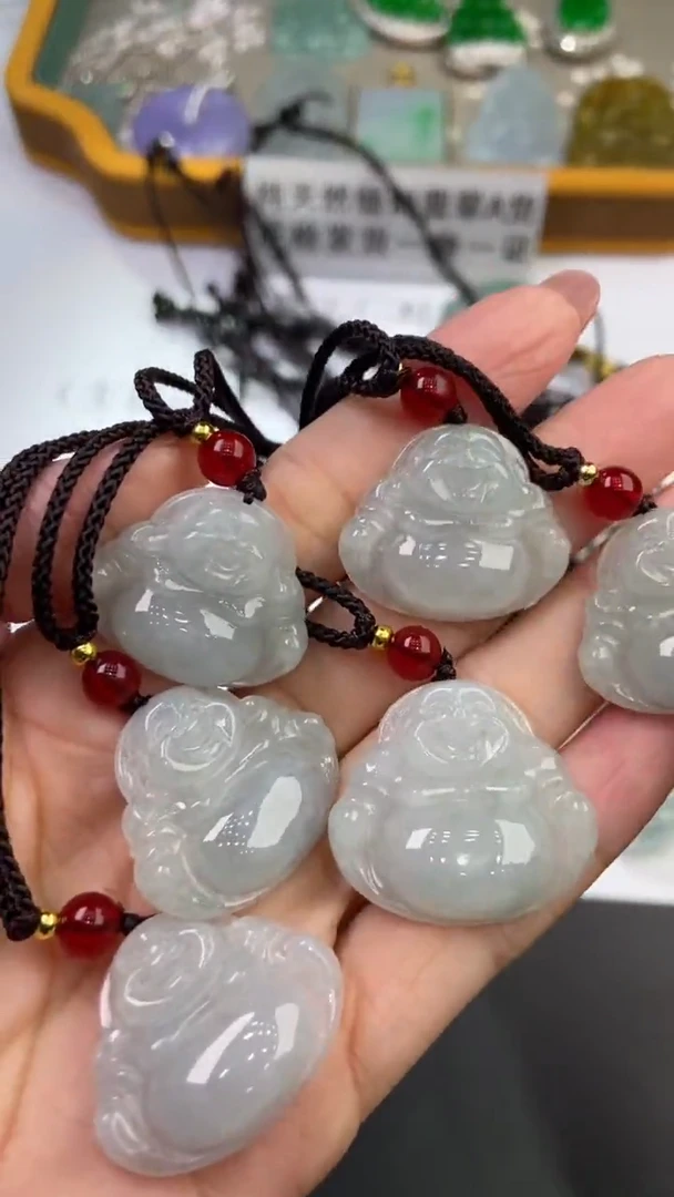 翡翠挂件未镶嵌325369/佛公/多样性一件发