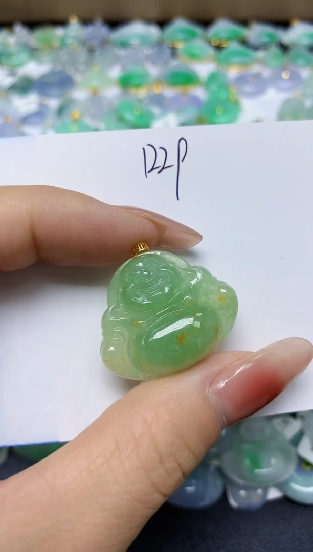 翡翠未镶嵌颈饰 天然缅甸翡翠A货