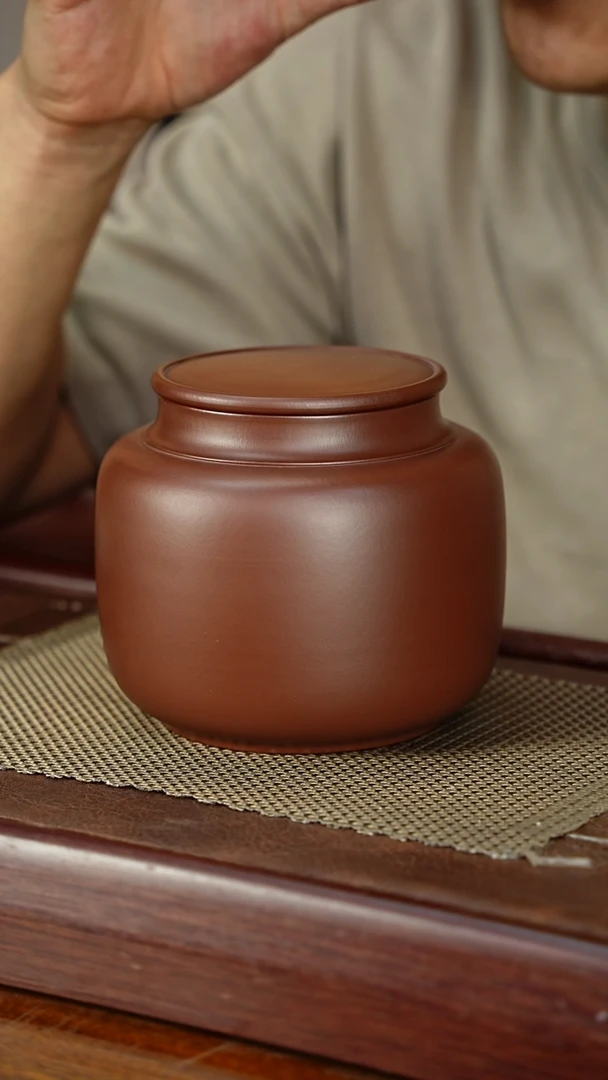 宜兴原矿紫砂茶叶罐