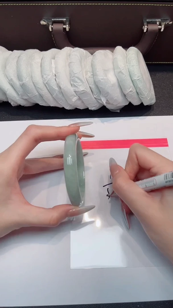 未镶嵌手镯翡翠编号--18