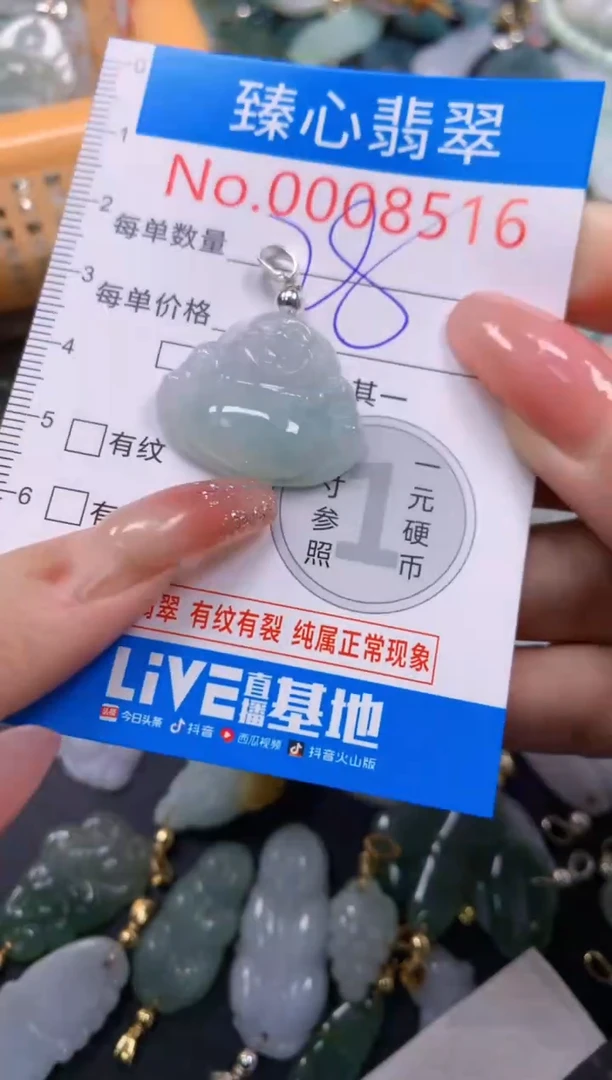 翡翠未镶嵌颈饰8516