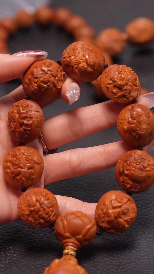 手串橄榄核2.5童子财神