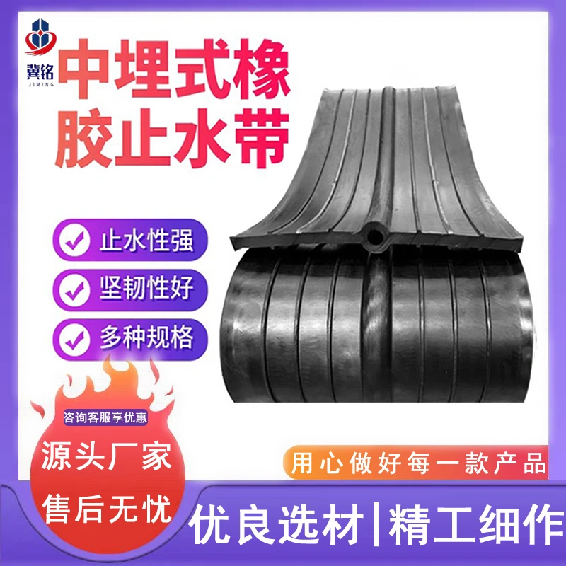 中埋式橡胶止水带 水利工程涵洞填缝密封止水橡胶带生产厂家现货