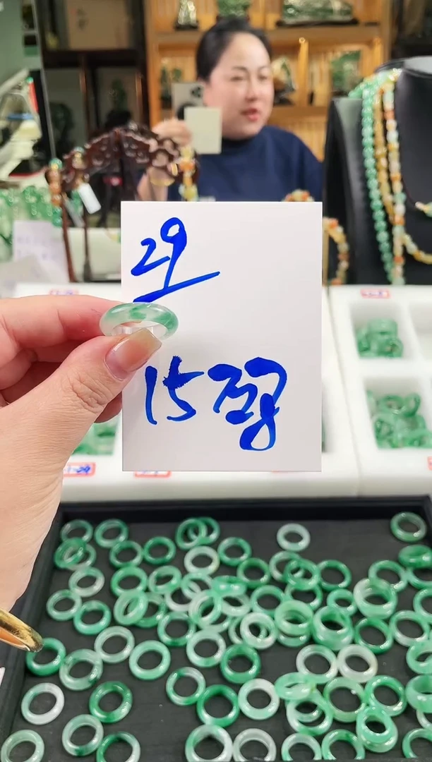 未镶嵌戒圈石英质玉戒圈15