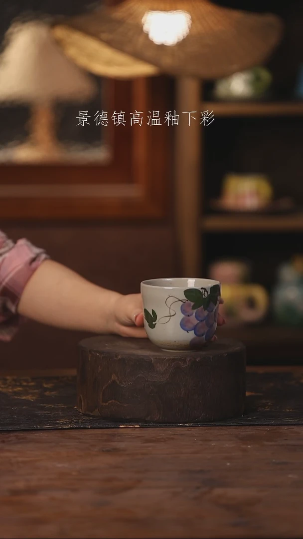 陶瓷景德镇高温釉下手绘陶瓷441